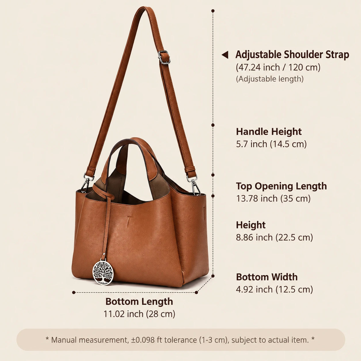 Casual single-shoulder tote bag