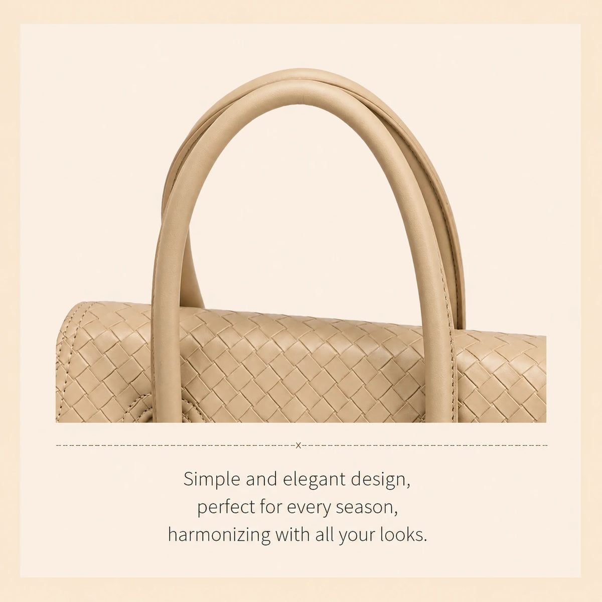 Versatile woven tote bag