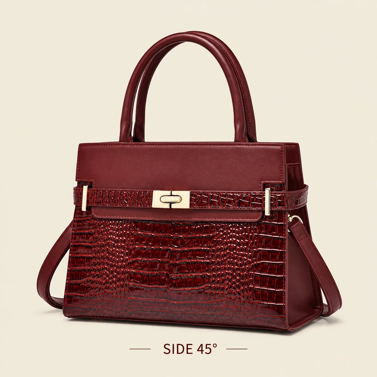 Women's Crocodile Print Tote Bag
