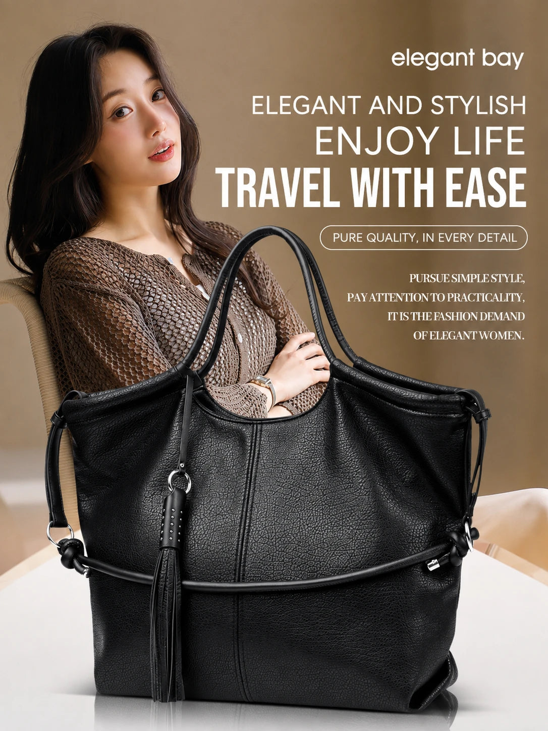 Retro Convertible Shoulder Bag & Tote