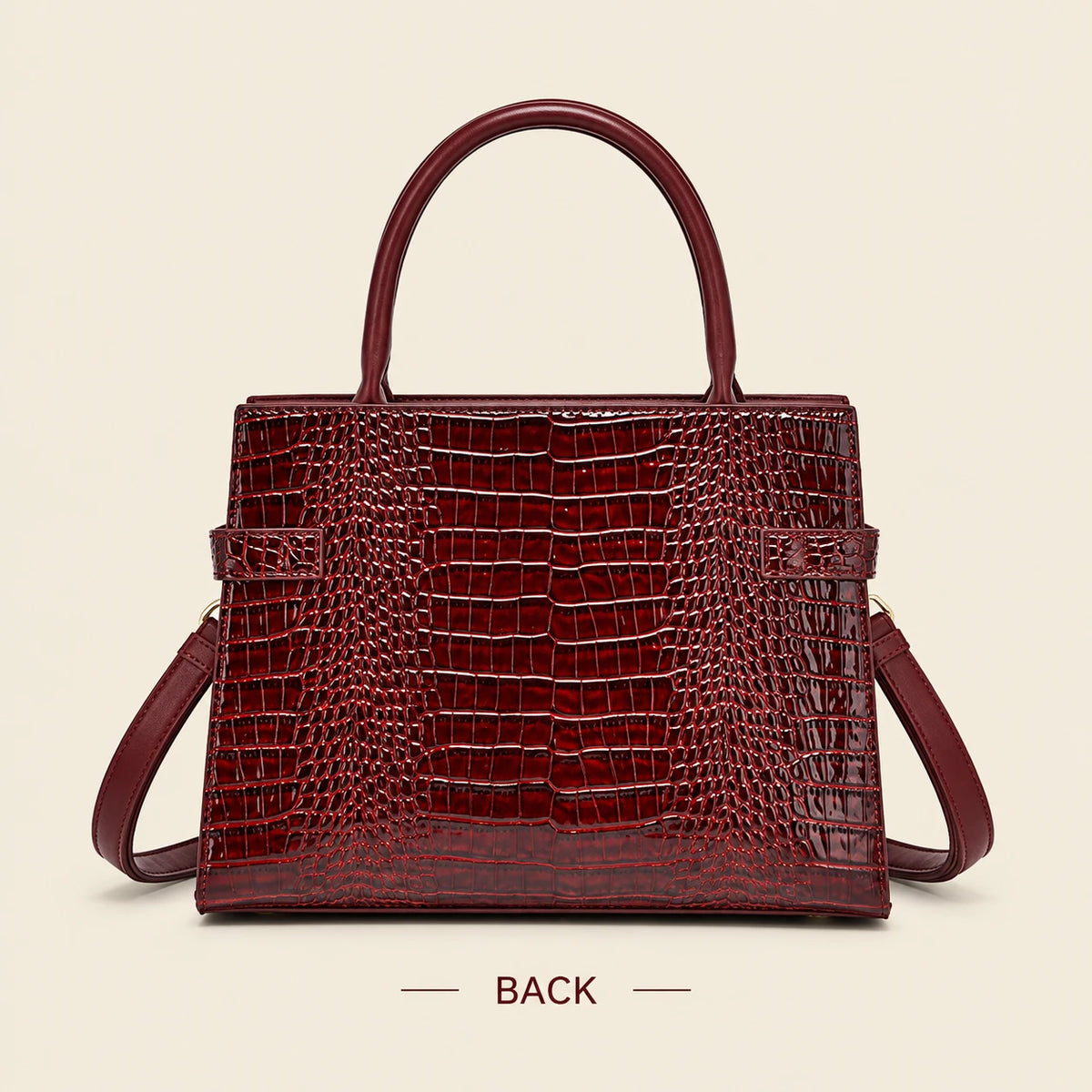 Women's Crocodile Print Tote Bag