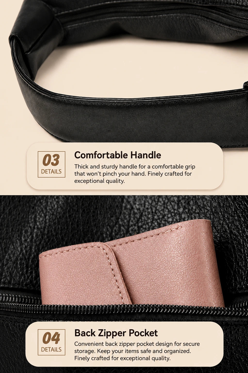 Studded Leather Tote Bag