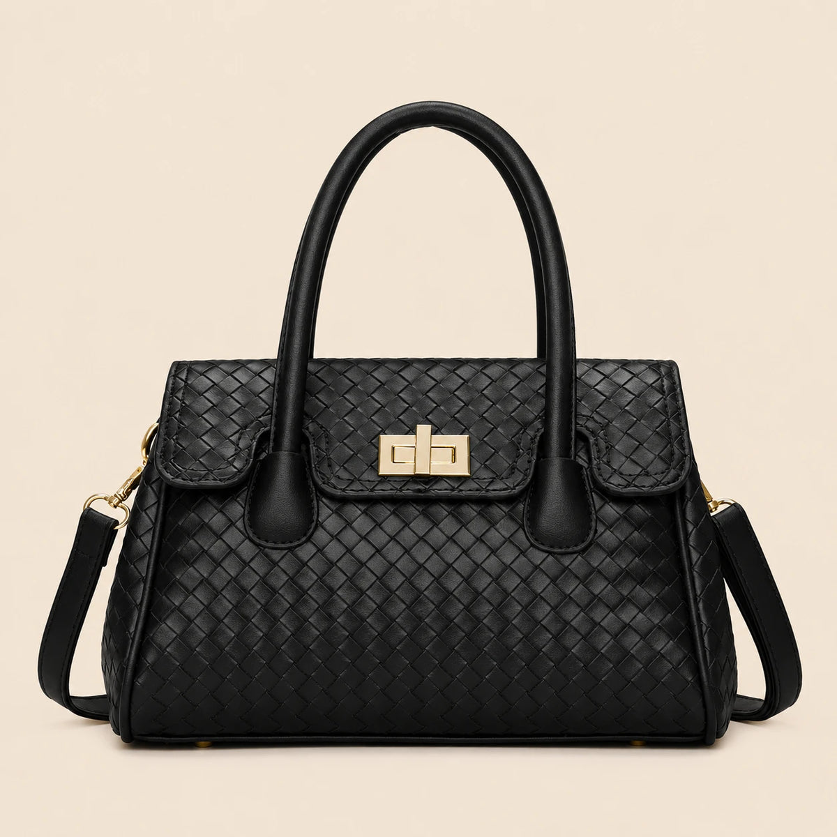 Versatile woven tote bag