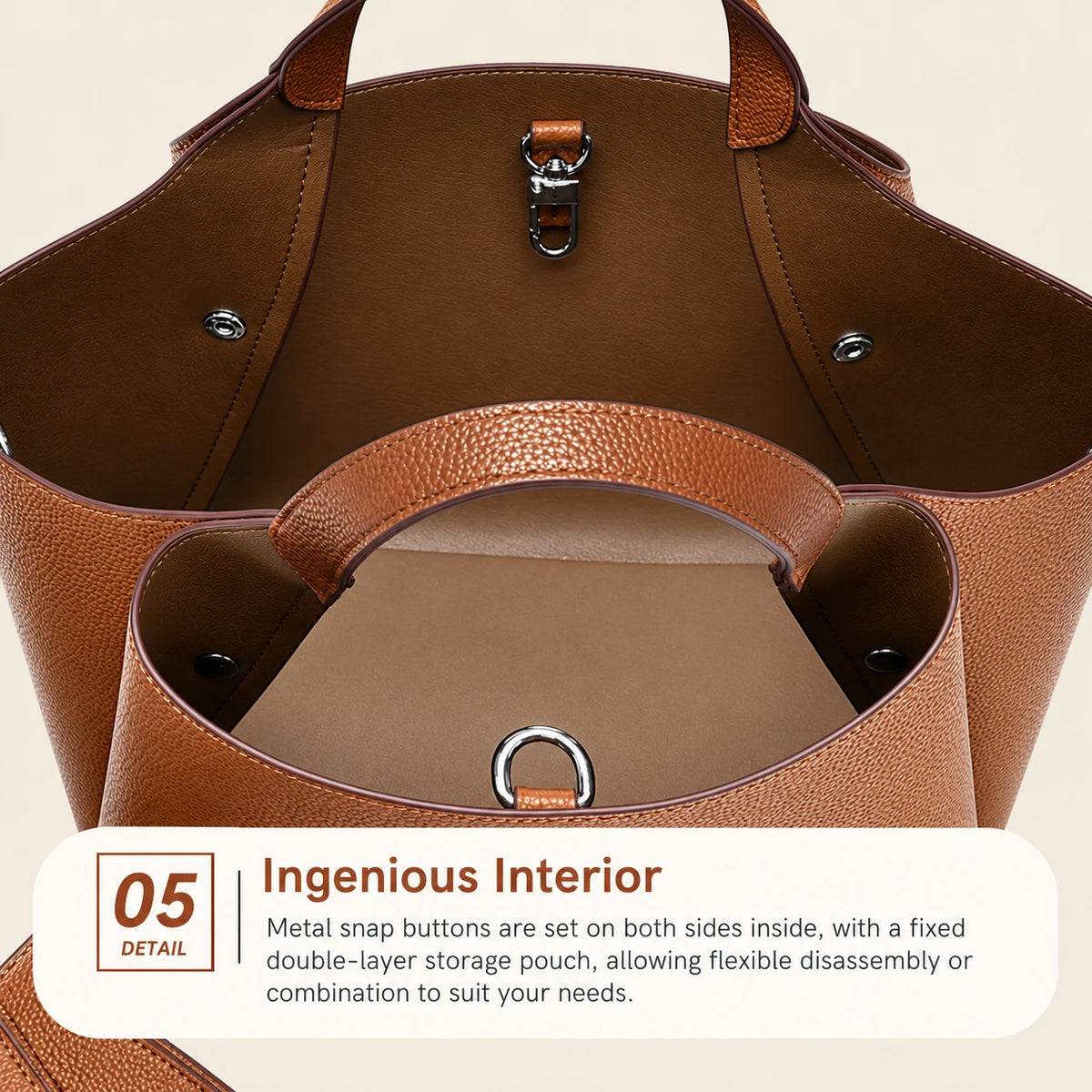 Casual single-shoulder tote bag