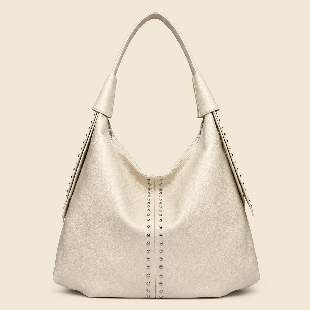 Studded Leather Tote Bag