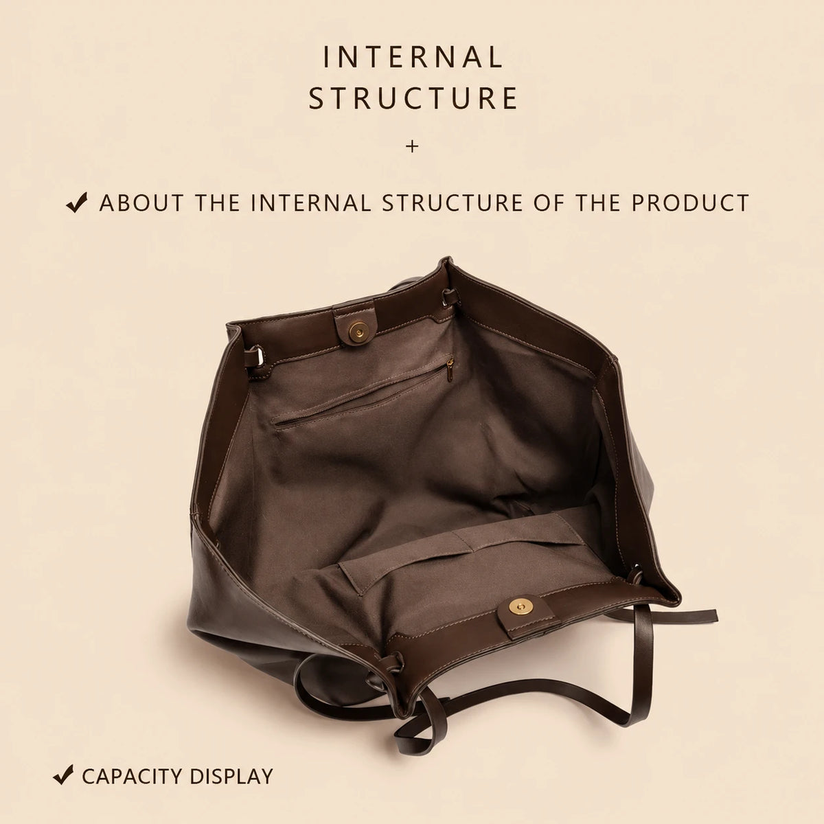 Light Luxury Commuter Tote Bag