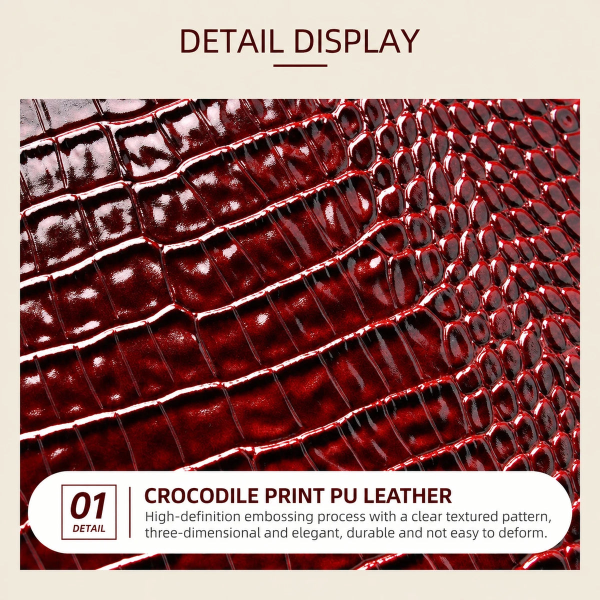 Women's Crocodile Print Tote Bag