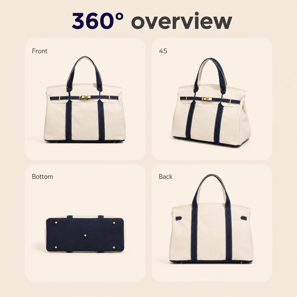 Canvas Multi-Use Tote Bag