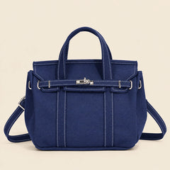 Contrast-colored Canvas Crossbody Bag