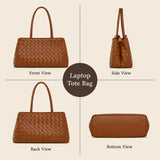 Woven Tote Bag - Spacious Everyday Shoulder Bag