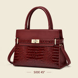 Women's Crocodile Print Tote Bag