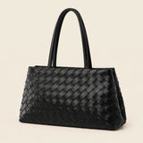 Woven Tote Bag - Spacious Everyday Shoulder Bag