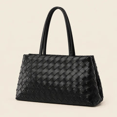 Woven Tote Bag - Spacious Everyday Shoulder Bag