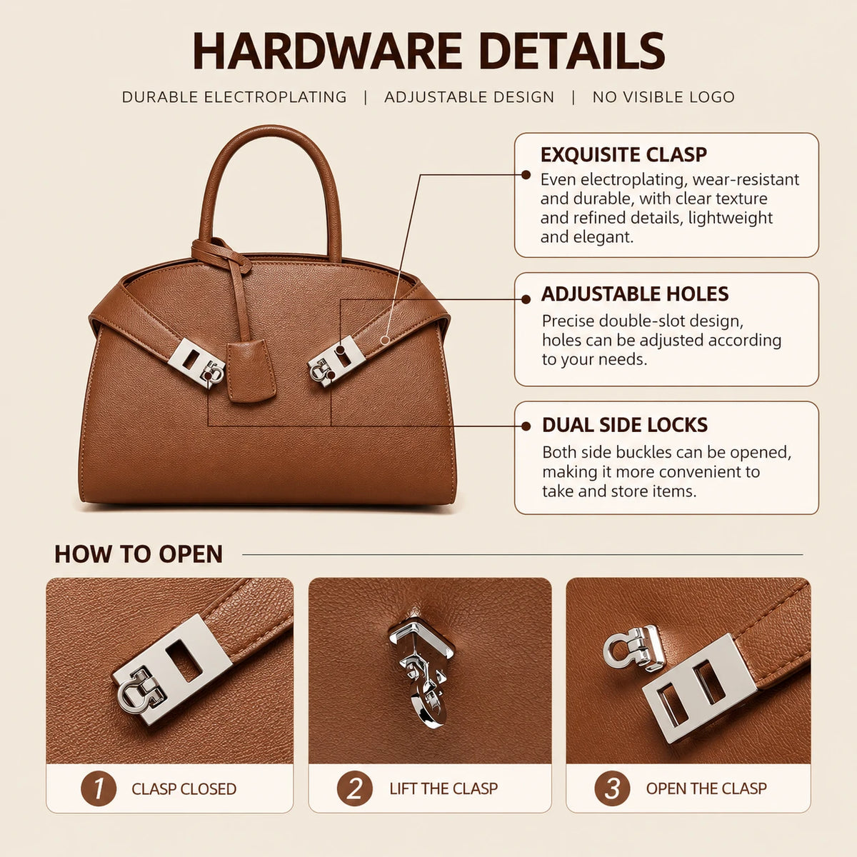 Large Capacity Commuting Shoulder Bag