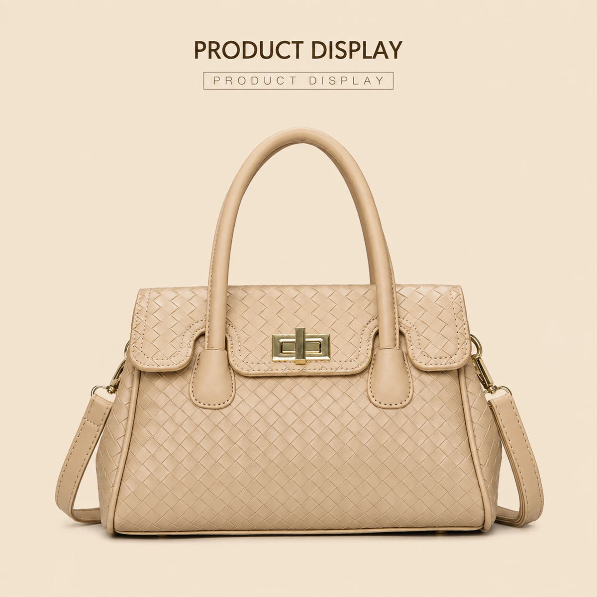 Versatile woven tote bag