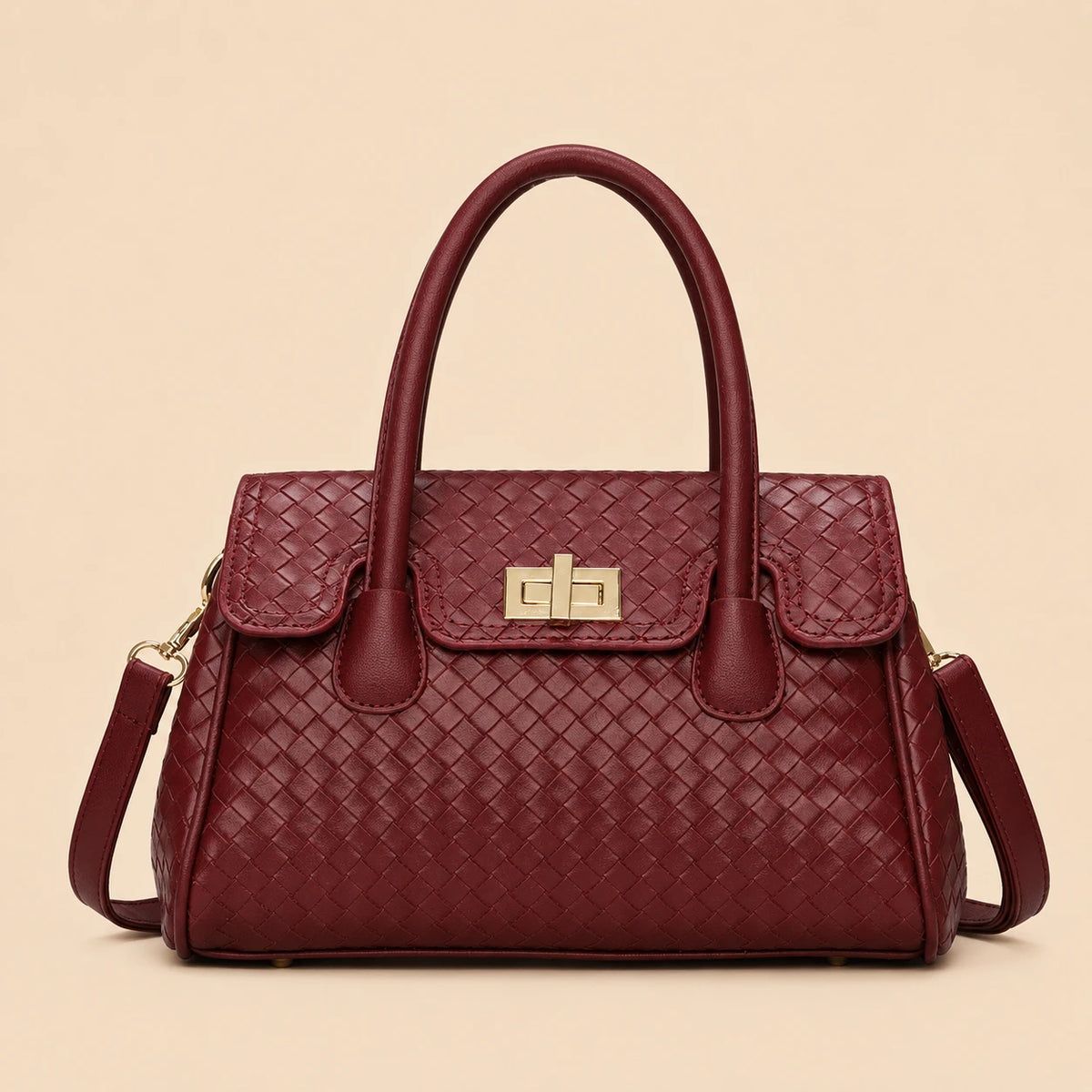 Versatile woven tote bag