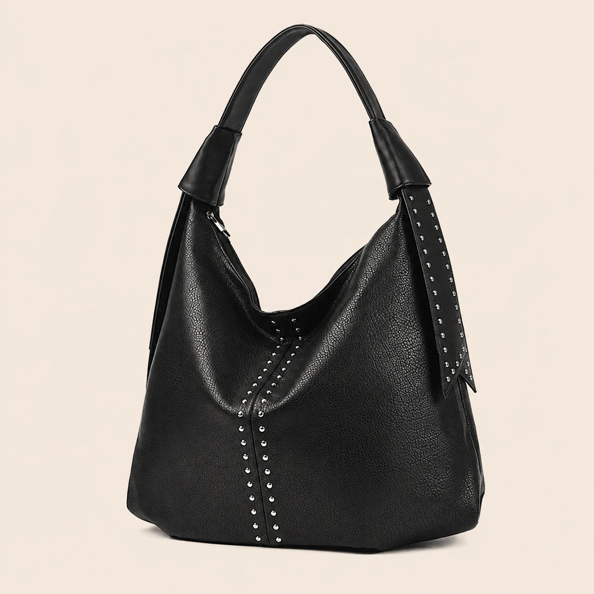 Studded Leather Tote Bag