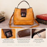 Genuine Leather 3-Way Shoulder Bag