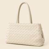 Woven Tote Bag - Spacious Everyday Shoulder Bag