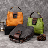 Genuine Leather 3-Way Shoulder Bag
