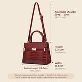 Women's Crocodile Print Tote Bag