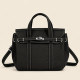 Contrast-colored Canvas Crossbody Bag