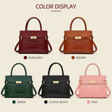 Women's Crocodile Print Tote Bag