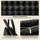 Woven Tote Bag - Spacious Everyday Shoulder Bag