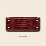 Women's Crocodile Print Tote Bag
