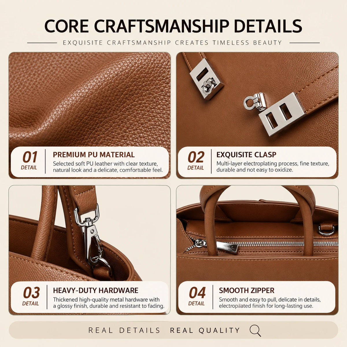 Large Capacity Commuting Shoulder Bag