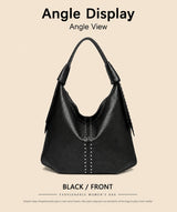 Studded Leather Tote Bag