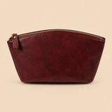 Vintage Crazy Horse Leather Cosmetic Bag