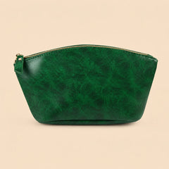 Vintage Crazy Horse Leather Cosmetic Bag