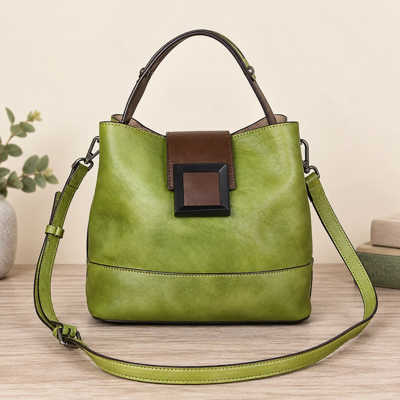 Genuine Leather 3-Way Shoulder Bag