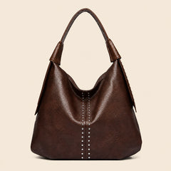 Studded Leather Tote Bag