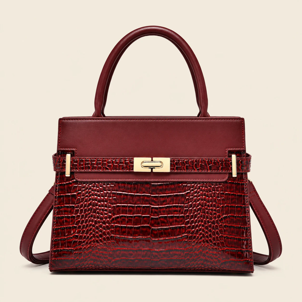Women's Crocodile Print Tote Bag