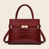 Women's Crocodile Print Tote Bag