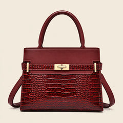 Women's Crocodile Print Tote Bag
