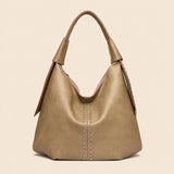 Studded Leather Tote Bag