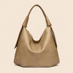 Studded Leather Tote Bag