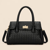 Versatile woven tote bag
