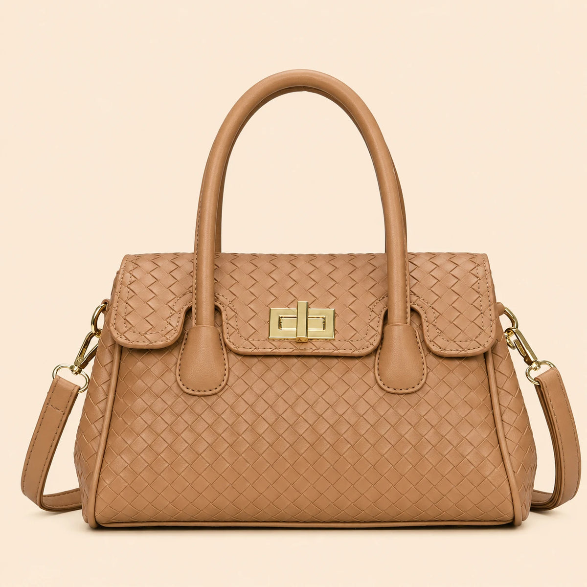 Versatile woven tote bag