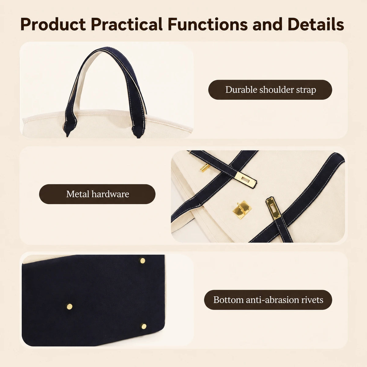 Canvas Multi-Use Tote Bag