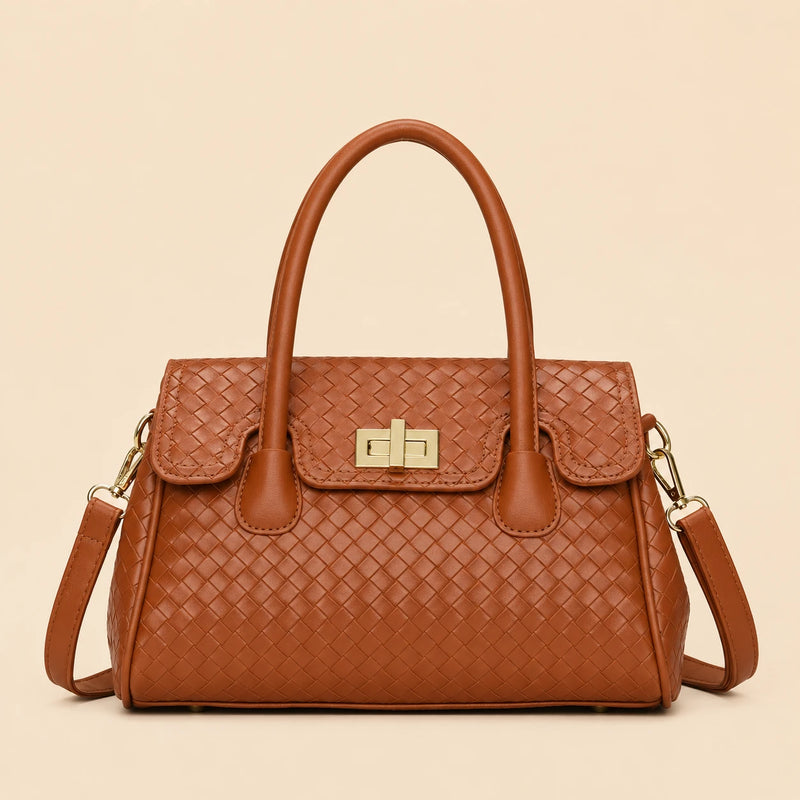 Versatile woven tote bag