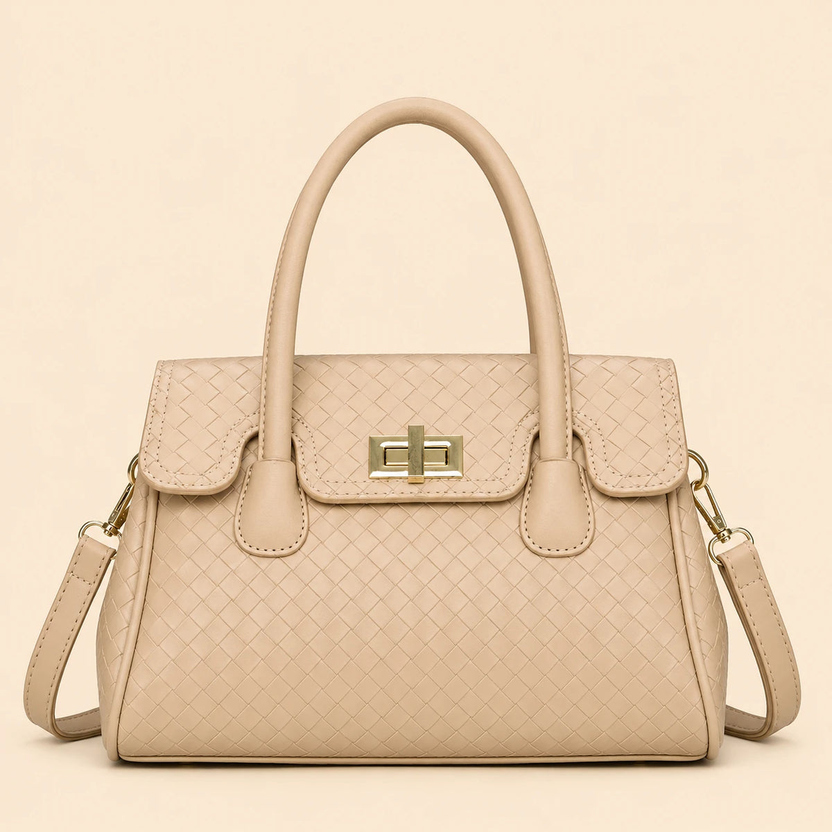 Versatile woven tote bag